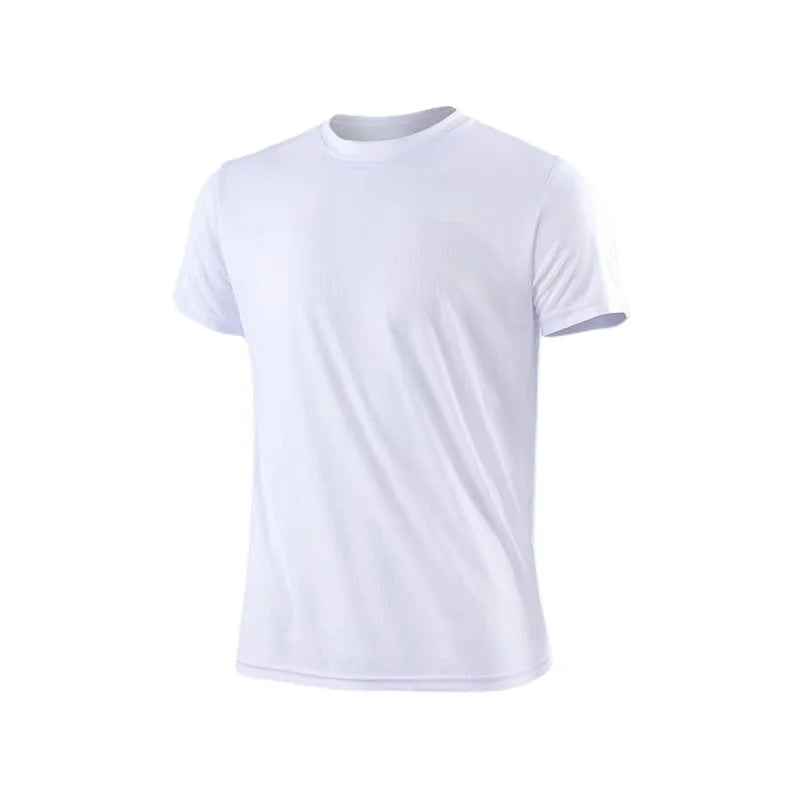 Men's Quick Dry Short Sleeve Gym Running Moisture Wicking Crew Neck T-Shirt Workout Exercise Gym Sports Shirt Tops Lightweight