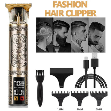 Carving T9 Vintage Professionelle Elektrische Haar Schneiden Maschine USB Aufladbare Tragbare Rasierer Trimmer Für Bart Pflege Beste Geschenk
