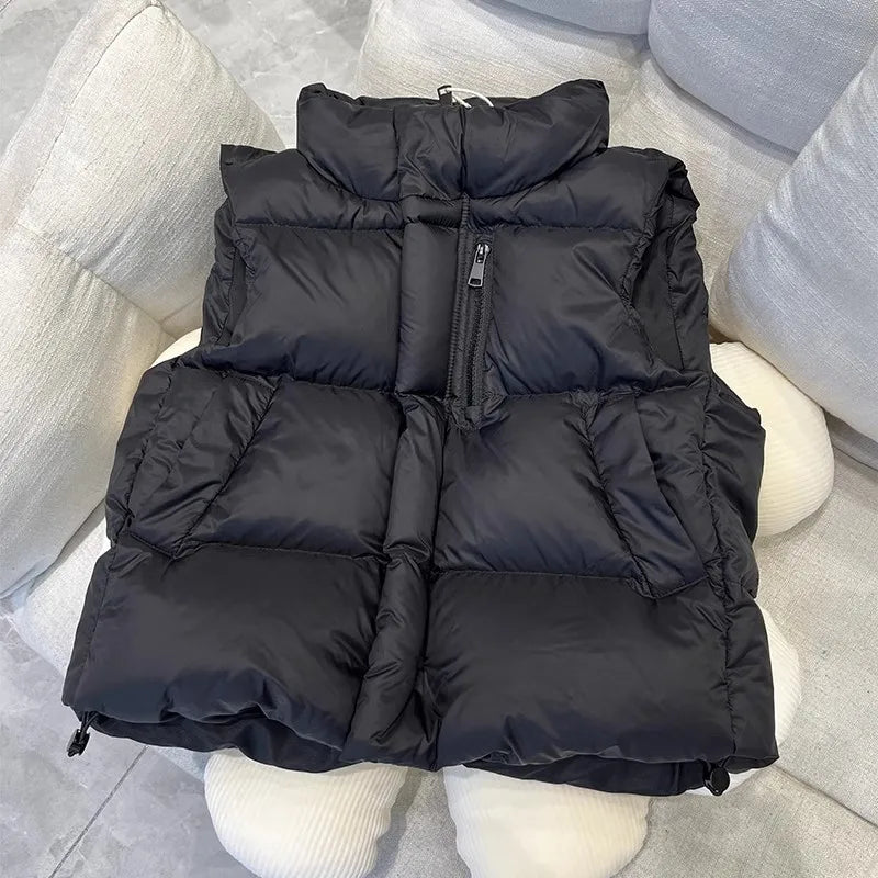 Jungen Mädchen Daunenweste Neue Herbst Winter Kinder verdicken Weste Kinder Oberbekleidung Weste Teenager Baumwolle Jacken Weste für 4-12 Jahre