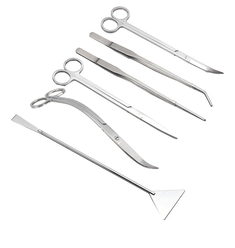 Aquarium Schere Werkzeuge Aquarium Pinzette Pflanzen Welle Schere Gras Edelstahl Reinigung Werkzeuge Lagerung Halter Aquarium Zubehör
