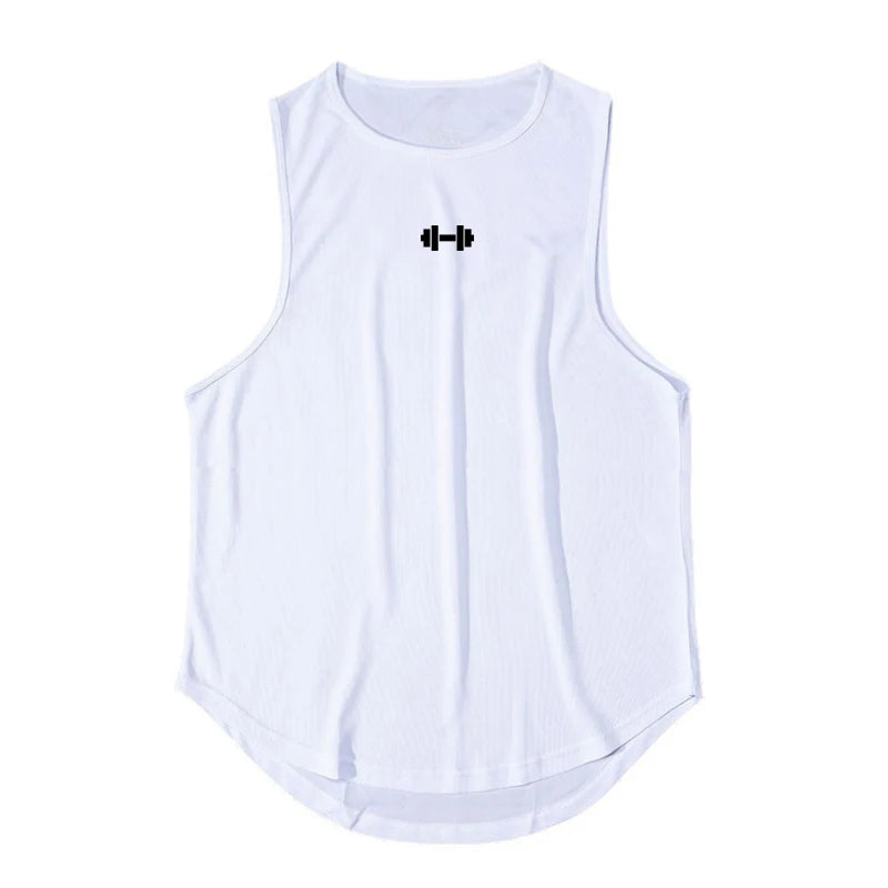 Sommer männer Gym Tank Top Fitness Training Kleidung Schnell trocknend Lose Bodybuilding Ärmelloses Shirt Männer Mode Basketball Weste