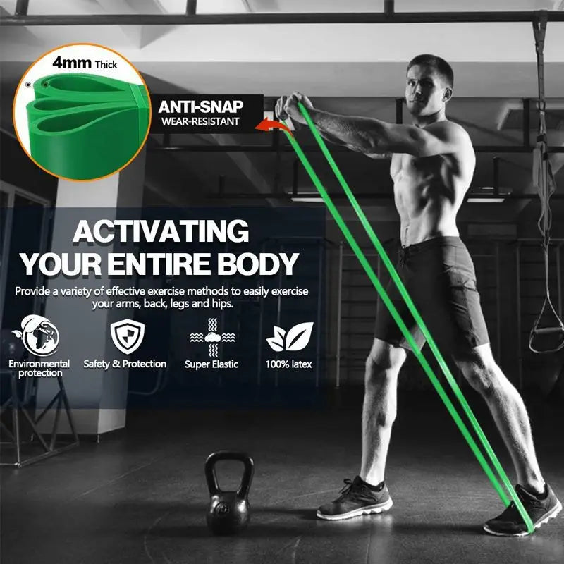 20 ~ 230lbs Heavy-Duty Widerstand Band Agility Training Workout Gym Ausrüstung Yoga Pilates Zubehör Gummiband Home Gym