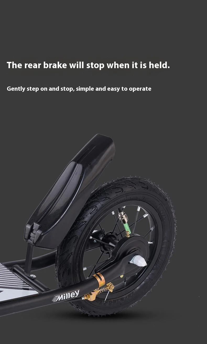 Handbremsroller für Erwachsene für Jugendliche zur Arbeit, großes Rad, zweirädriger, faltbarer Urban Campus-Mobilitätsroller, heiß neu