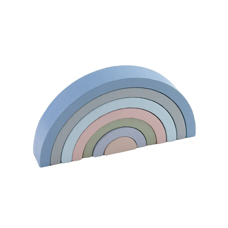 Regenbogen-Holzbausteine