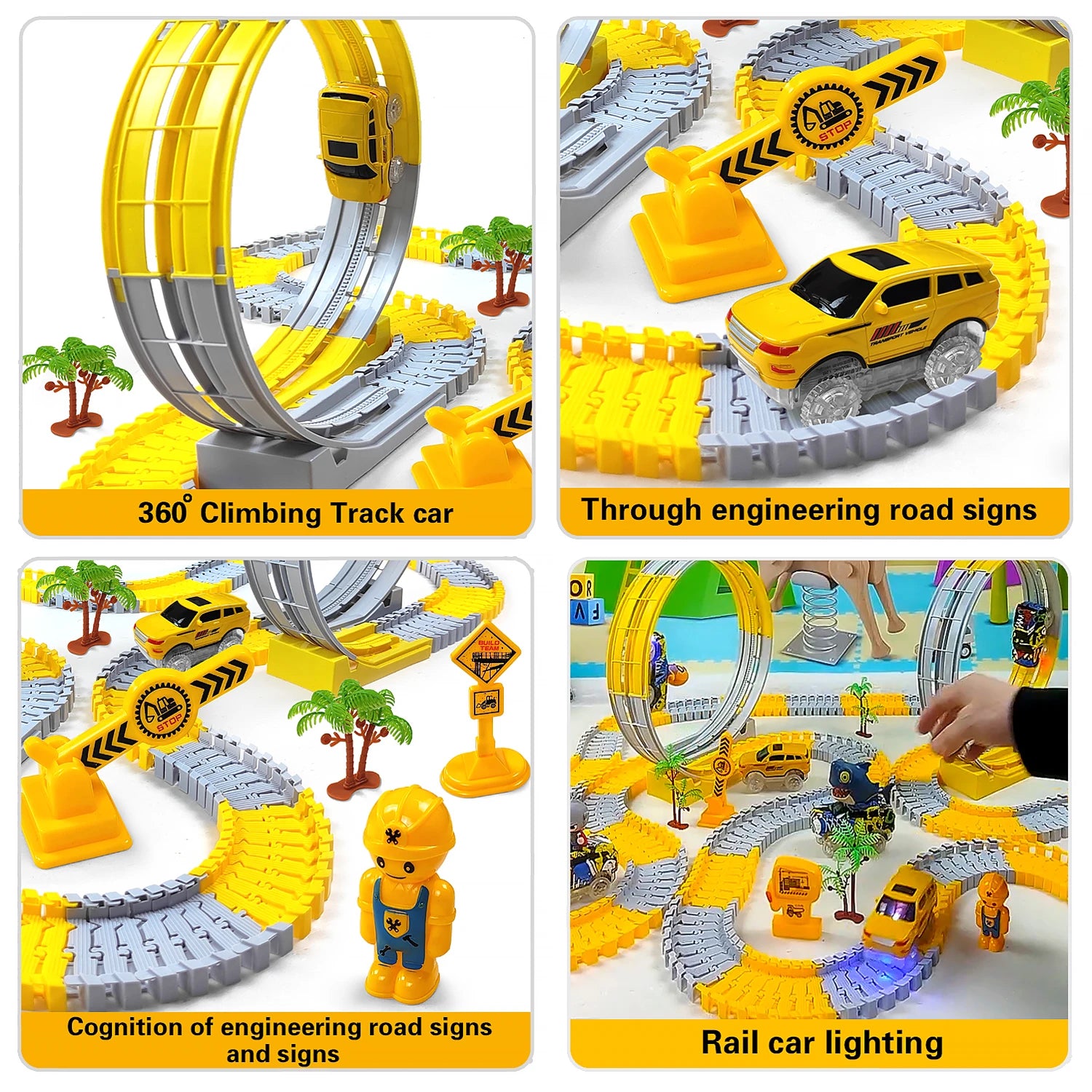 Kinder Elektrische Magische Flexible Track Spielzeug Auto Engineering Auto Kinder Pädagogisches Spielzeug Zug Spielzeug für Kinder Geburtstag Geschenk