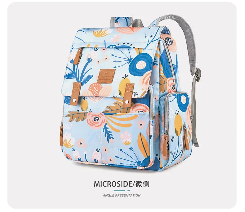 Mama Tasche Nylon gedruckt Mode multifunktion ale Mutter und Baby Taschen gehen Baby Reisen große Kapazität Mutter Tasche Wickelt aschen bebe