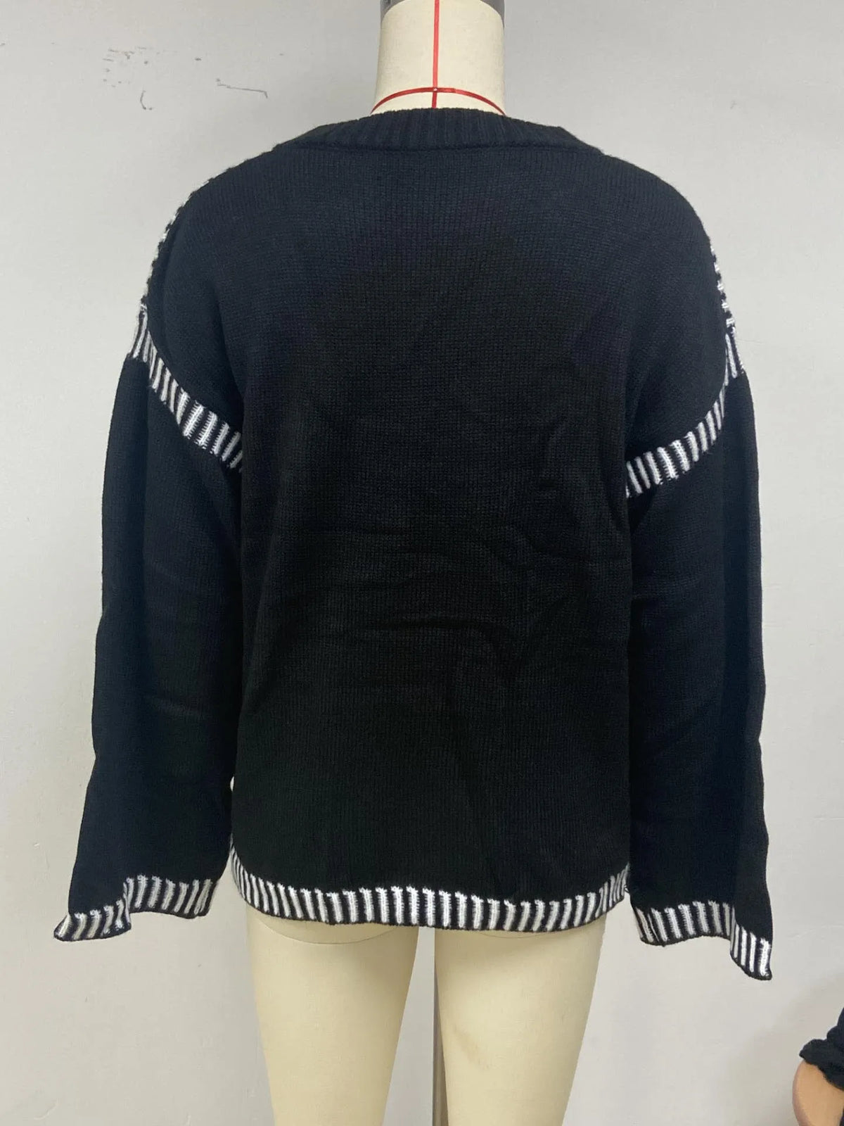Strickwaren Damen Kleidung Sueter Roupas Femininas Damen Winter Strickpullover Rundhalsausschnitt Lose Lange Ärmel Herbst Mode 2025
