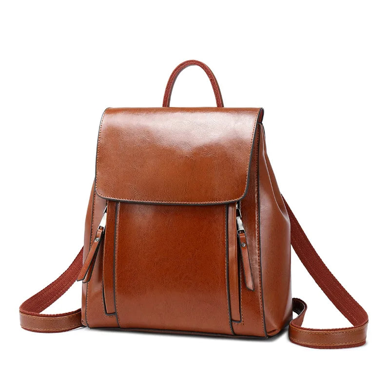 Frauen Rucksack Kreuz körper Schulter Tasche Aus Echtem Leder Mädchen Schule Weibliche Natürliche Haut Buch Laptop Rucksack Messenger Taschen