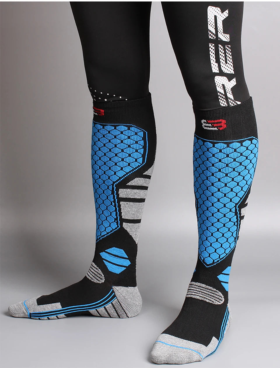 GTUBIKE 1 Paar warme Winter-Skistrümpfe, verdickende Wandersocken für Damen und Herren, Anti-Kälte-Skifahren, Outdoor-Sportstrümpfe, Schnee
