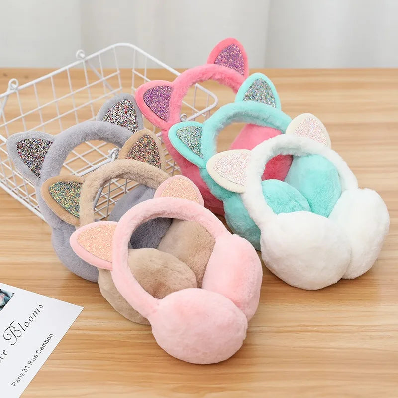 Cat Ear Plush Earmuffs