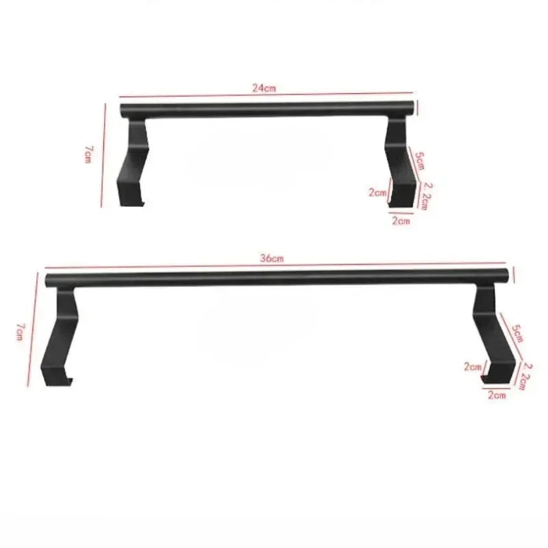 Over-the-Door Towel Rack, Stainless Steel Towel Bar, Storage Organizer for Bathroom, Kitchen, Cabinet Door, Hanging Towel Holder