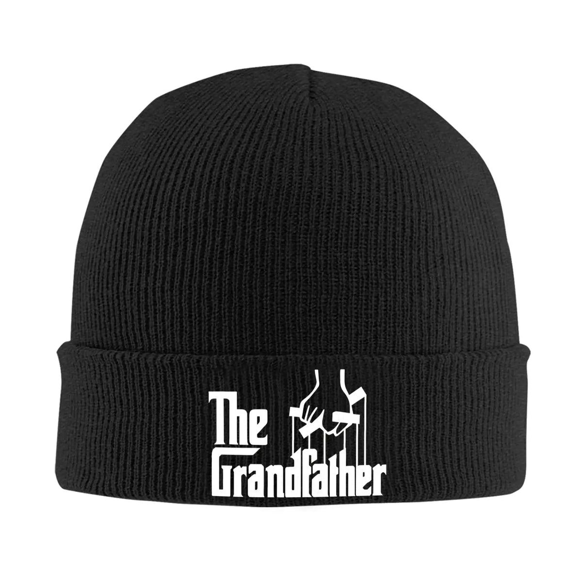 Die Strickmütze „Grandfather Grandpa“, Mütze für Väter, Kpop, elastisch, Unisex, für Erwachsene, Mützen mit Herbstmuster, Geburtstagsgeschenk