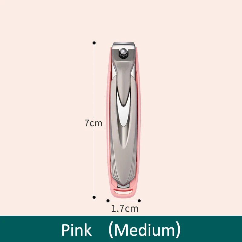 Colorful Nail Clippers, Splash-Proof, Nail Cutter, Detachable Design, Fingernail Clippers, Stainless Steel, Manicure Nail Tool