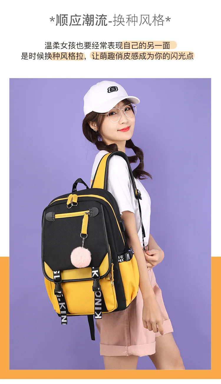 Teens Korean Style School Backpack