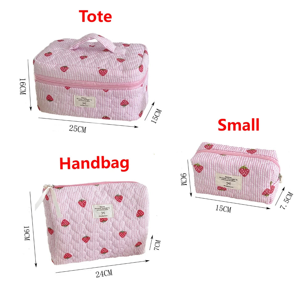 Strawberry Embroidered Backpack