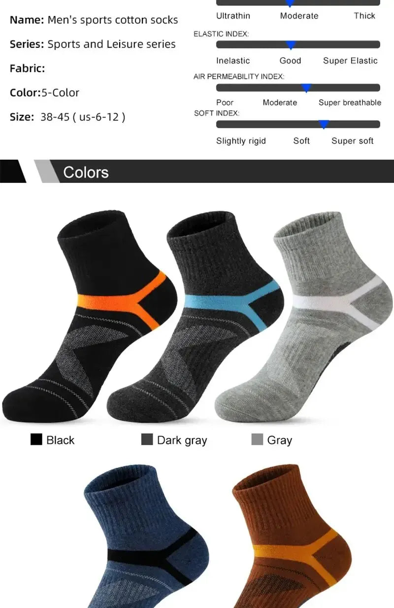 3/5/10/20 Paar Lot Herrensocken Schwarze Sportsocken Casual Run Herbst Winter Hochwertige atmungsaktive Herrensocken