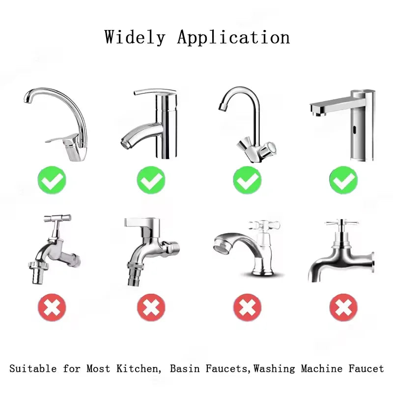 1 Stück 1080 °   Schwenkbarer Küchenarmatur-Verlängerung aus Edelstahl, universell, spritzwassergeschützt, Dual-Modus, Badezimmer-Waschbecken-Zubehör mit Adapter