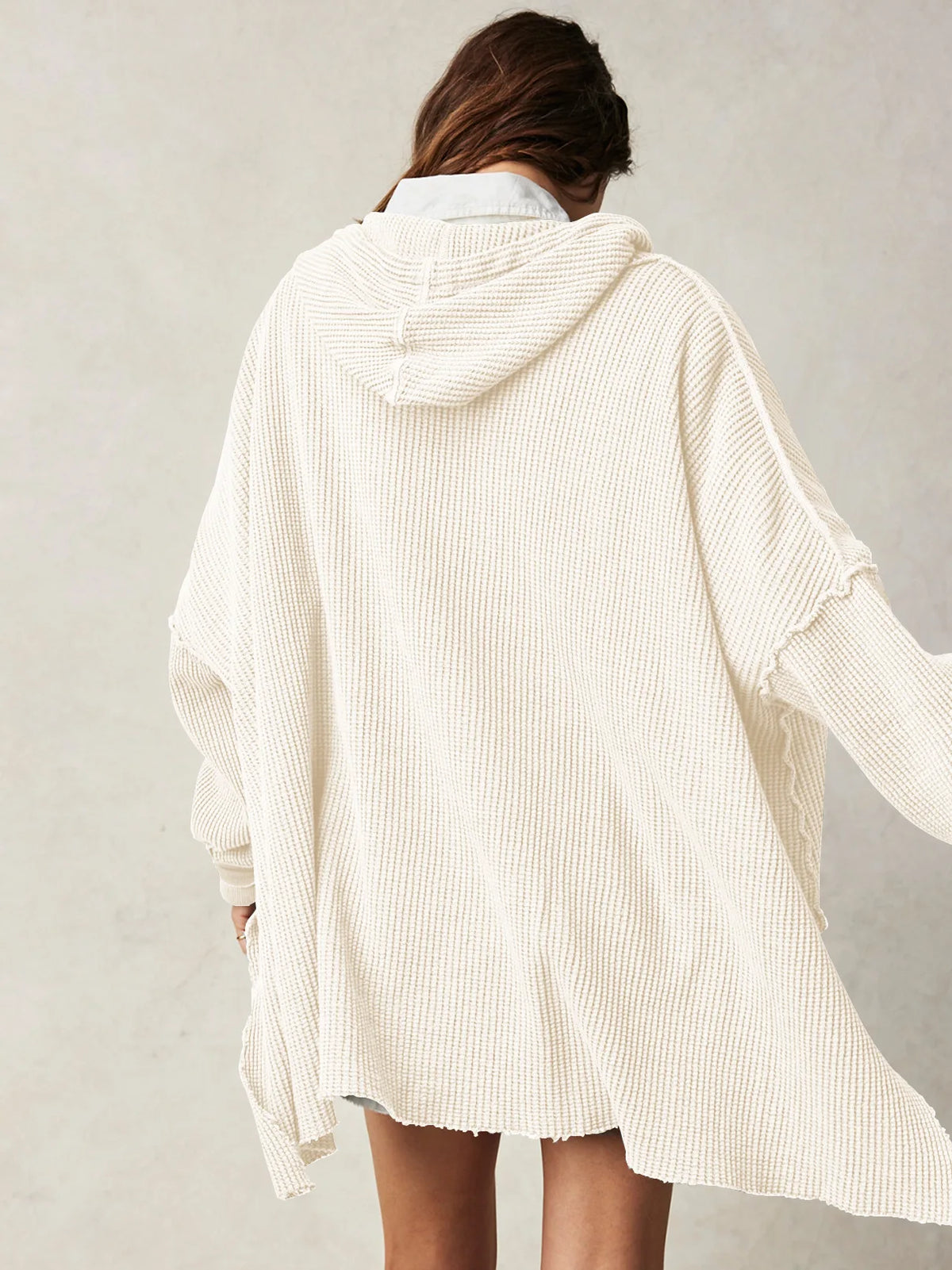 Extra große lose einfarbige Tasche modische vielseitige Pullover Pullover Herbst Mode neue Abbigliamento Donna Pull Hiver Femme