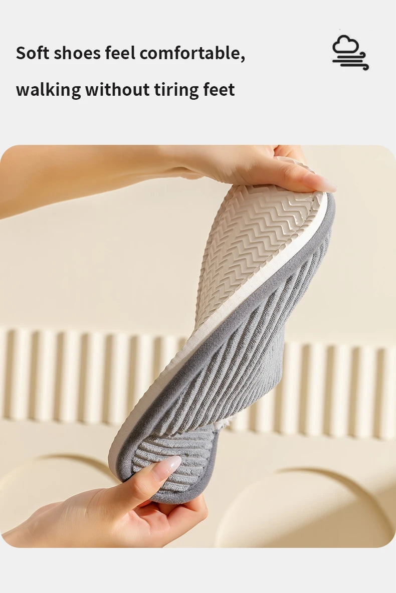 Winter warme Plüsch Herren Hausschuhe rutschfeste weiche Schuhe Komfort flache Ferse Indoor Schlafzimmer Paar Hausschuhe für Zuhause Schuhe im Herbst