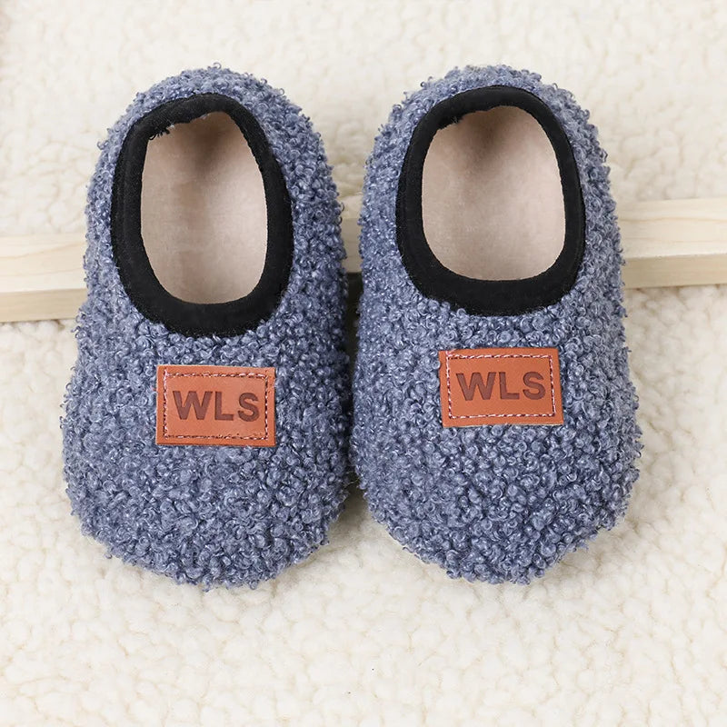Herbst Winter Baby Hausschuhe Kleinkind Plüsch Boden Socke Schuhe Junge Mädchen Kinder Weiche Anti-slip Wanderschuhe Indoor Hause kinder Schuhe
