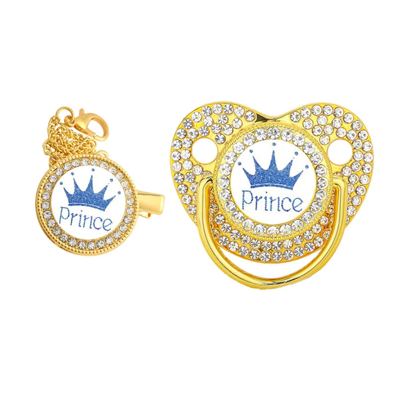 Krone Neugeborenen Schnuller Clip Kette Baby Schnuller Silikon BPA FREI Kleinkind Beißring Säugling Schnuller Nippel Baby Dusche Geschenk