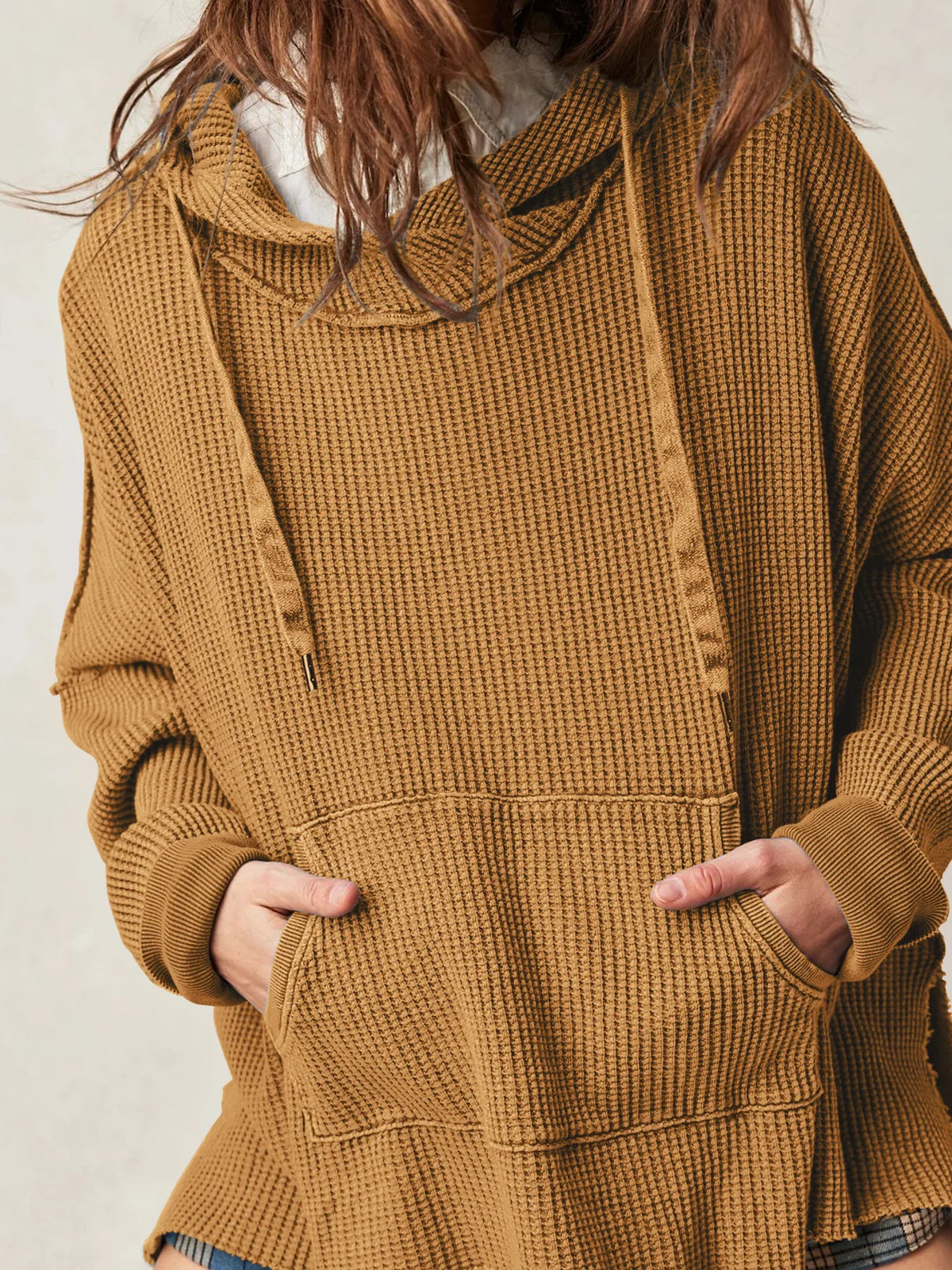 Extra große lose einfarbige Tasche modische vielseitige Pullover Pullover Herbst Mode neue Abbigliamento Donna Pull Hiver Femme