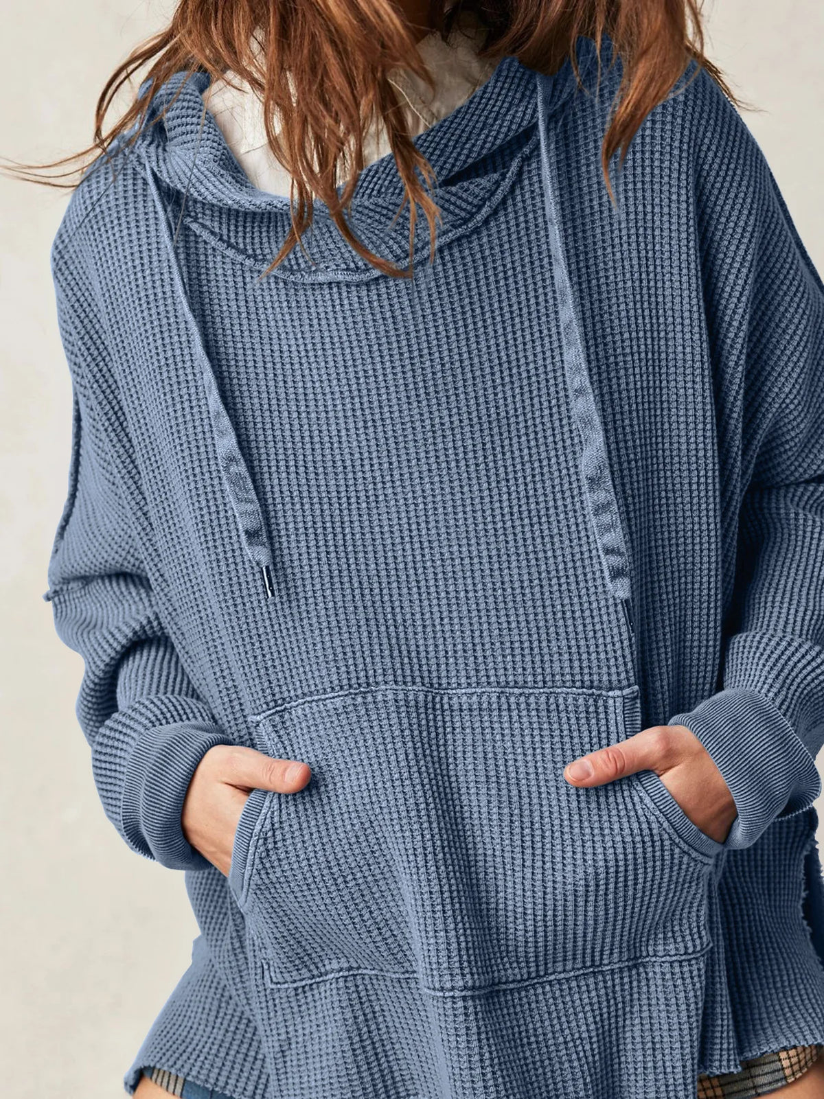 Extra große lose einfarbige Tasche modische vielseitige Pullover Pullover Herbst Mode neue Abbigliamento Donna Pull Hiver Femme