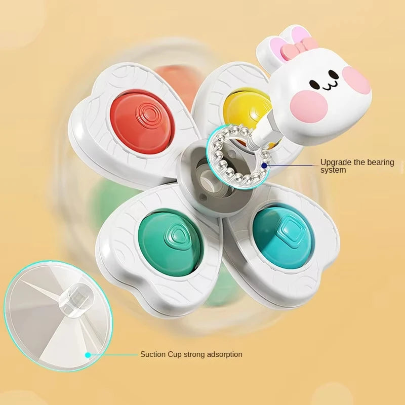 Baby Sucker Spinning Spielzeug Kinder Bad Montessori Bildung Rotierenden 3 Jahre Badezimmer Spielzeug für Kleinkind Kleinkind Spielzeug für Baby