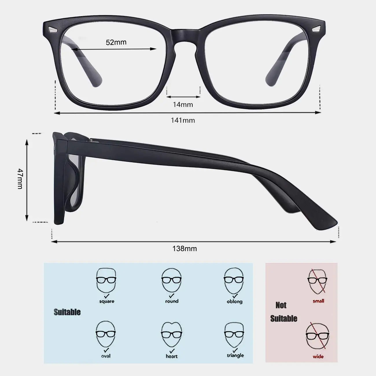 3-teilige Blaulicht-blockierende Brille, Computer-Lese-/Gaming-/TV-/Telefonbrille für formelle Business-Frauen und Männer, Anti-Augen-Schutz und U