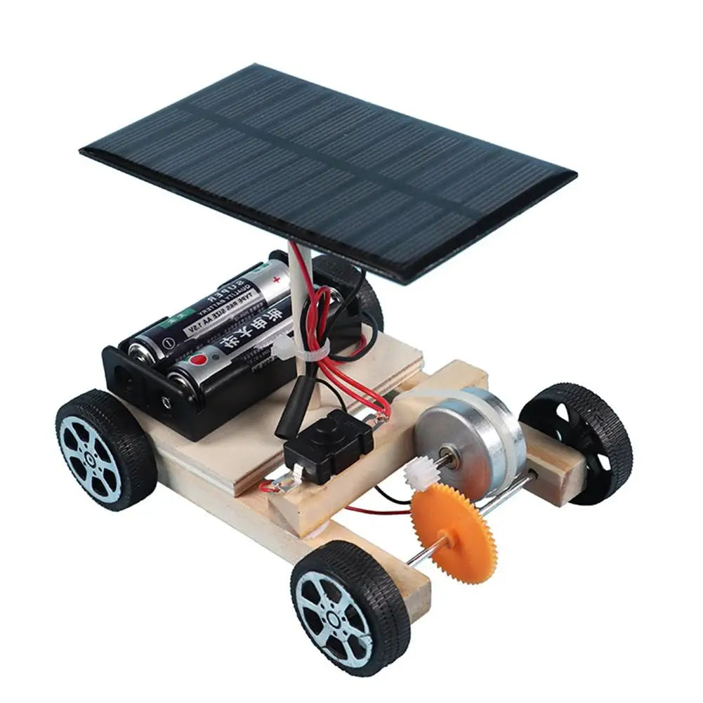Montieren Sie Solarautos, kreative Erfindungen, Motorfähigkeit von Kindern, aktives Denken, DIY-Elektronik-Kit, Technologie, Spielzeug für Kinder