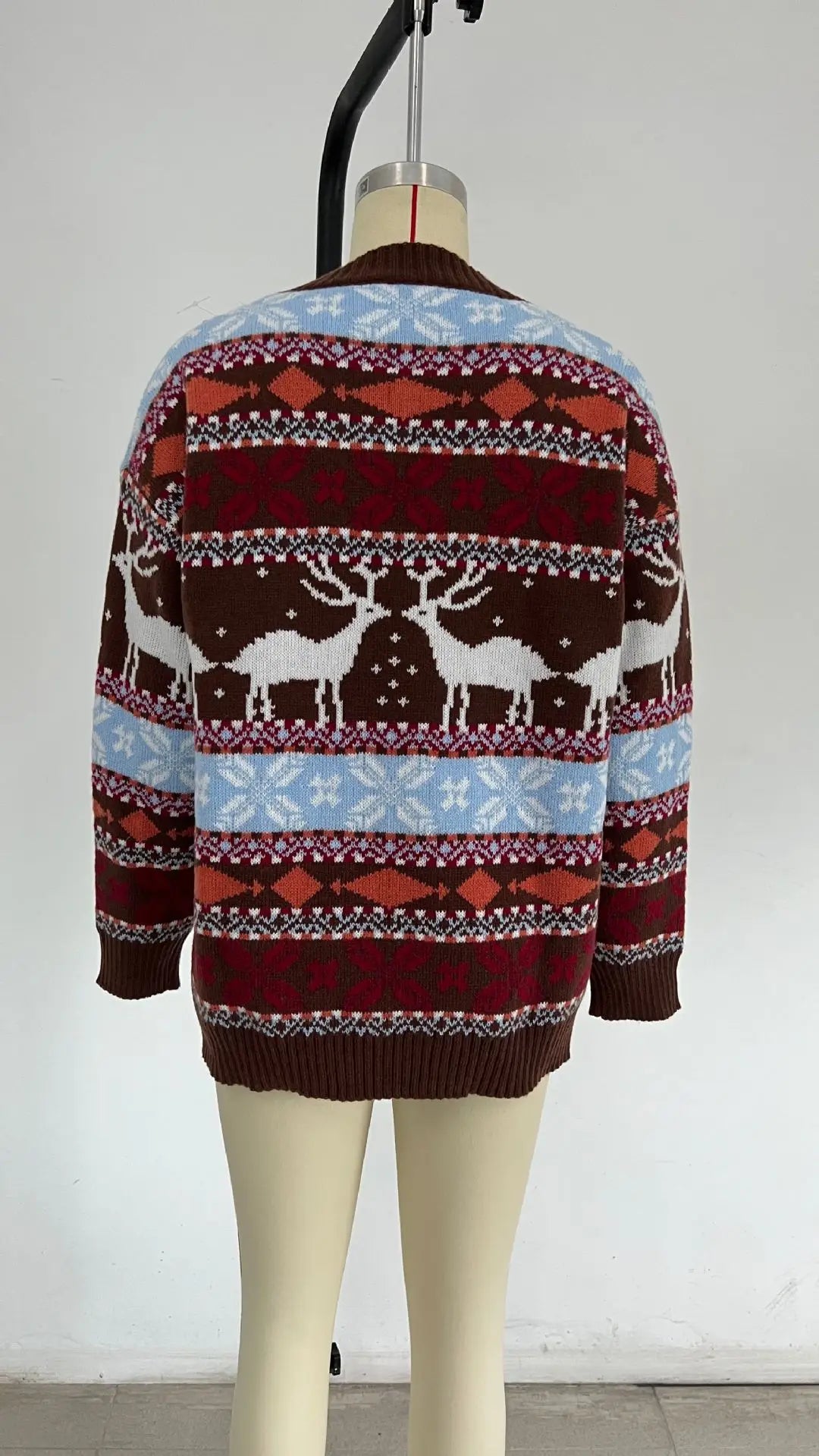 Autumn Pullover Damen Round Neck Long Sleeve Christmas Date Outdoor Vielseitiger Pullover Print Sweater Ropa De Invierno Para Mujer