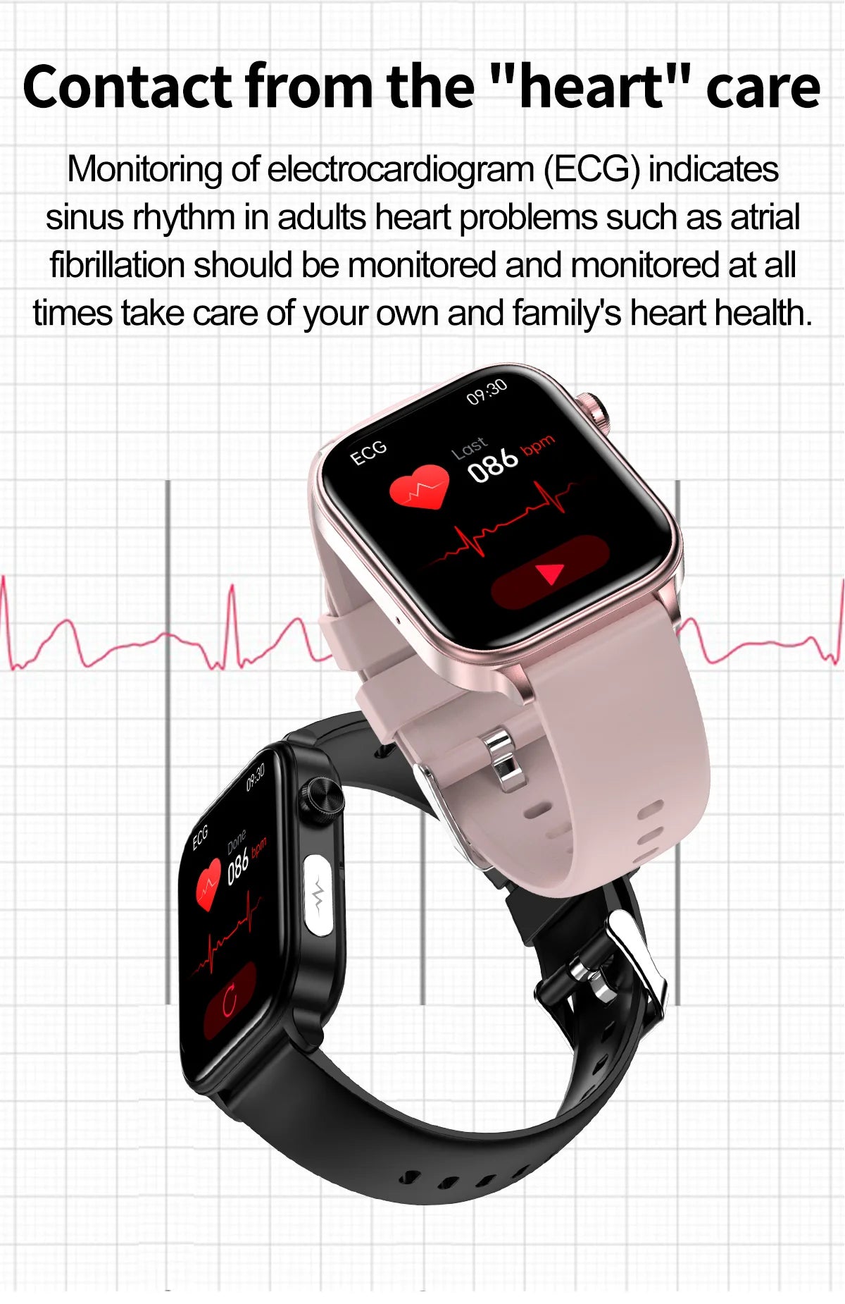 AI-Diagnosedetektor, Smartwatch für Damen, Blutfette und Harnsäure, Körpersammensetzungstest, Damen-Menstruationsgesundheits-Tracker, 2025, Neu