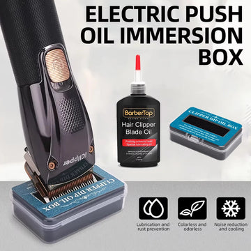 Lubricant Clipper Oil Box For Hair Blade Oil Blade Rust Prevention Protection Repair Electric Push Barbershop Oil Storage Box