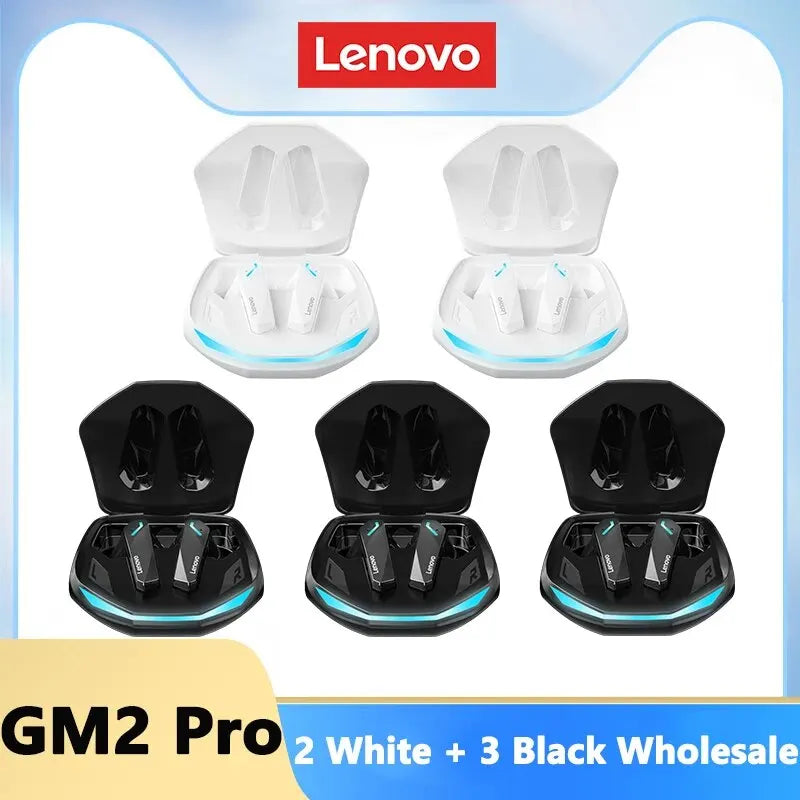 Lenovo GM2 Pro TWS Wireless HIFI Stereo Headset Kopfhörer mit geringer Latenz Gaming Musik Dual Mode Ohrhörer Musik Sport Headset