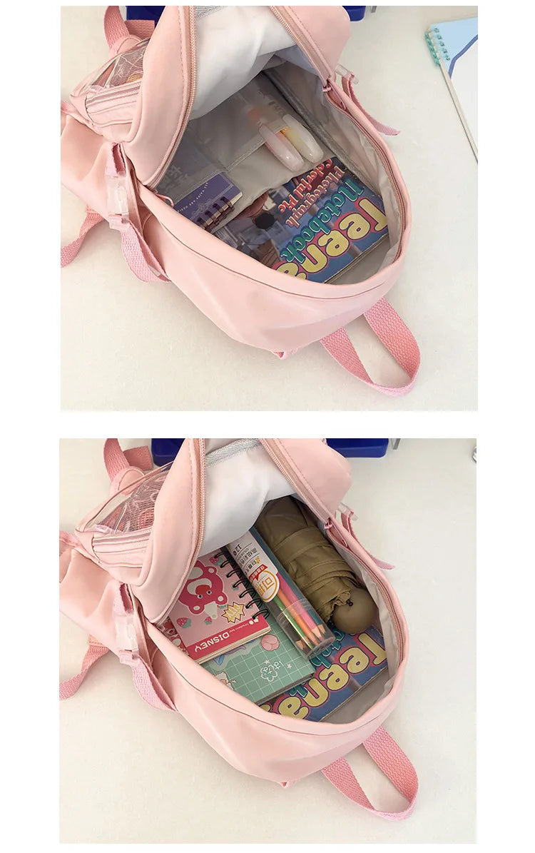 Y2K Nette Mini Rucksack Frauen Kawaii Ita Tasche Süße Mädchen Transparent Rucksack DIY Persönlichkeit Display Rucksack Lolita Schulter Tasche