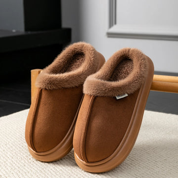 Herbst und Winter Herren Baumwolle Hausschuhe Plüsch warm dick Home Wear rutschfeste verschleißfeste weiche Unterseite bequeme warme Schuhe