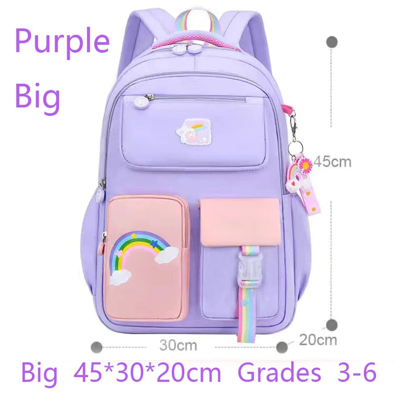 Girls Macaron School Backpack