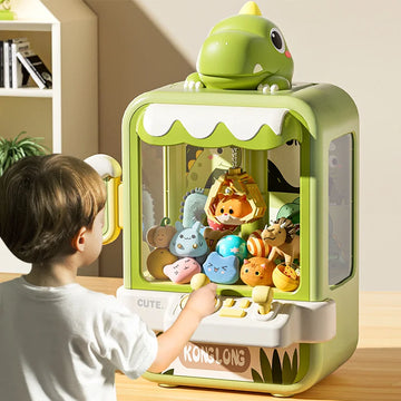 Dinosaurier Klaue Maschine Spielzeug Elektronische Arcade Spiel Einstellbare Fangen Puppe Maschine Musik Mini Vending Geburtstag Geschenk Für Kinder