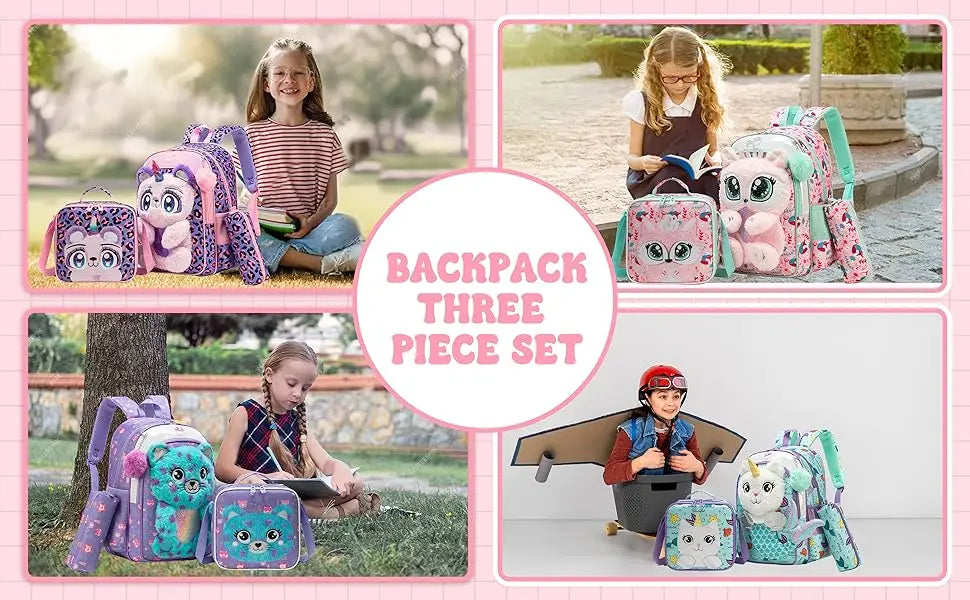 Girls School Backpack Set