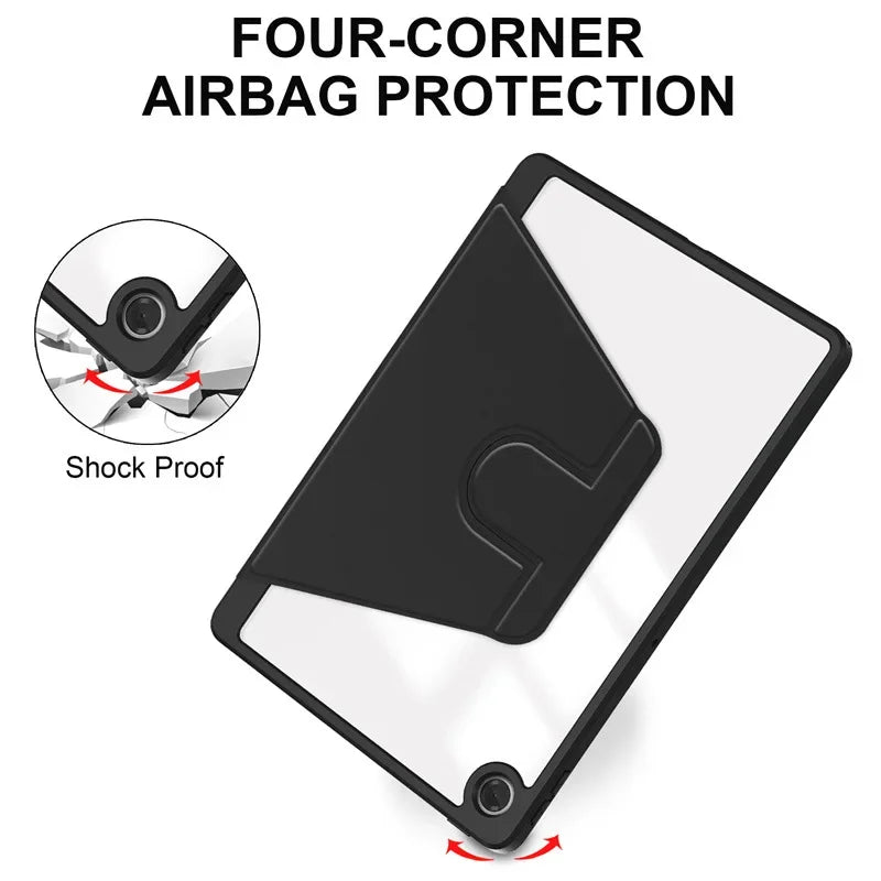 Für Lenovo Tab 10,1 2025 Fall TB311FU Acryl 360 Rotierenden Ständer Tablet Funda Lenovo Tab K10 2nd Gen TB311XU 10,1 zoll shell Kinder