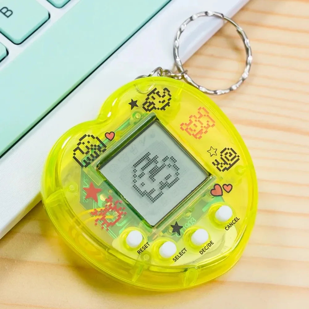 Elektronisches Tamagotchi-Spielzeug als Schlüsselanhänger in Russisch, Original, Deutsch, Spanisch, Polnisch – Elektronische Tiere für Kinder, Spielzeug für Jungen, Pixel-Anhänger