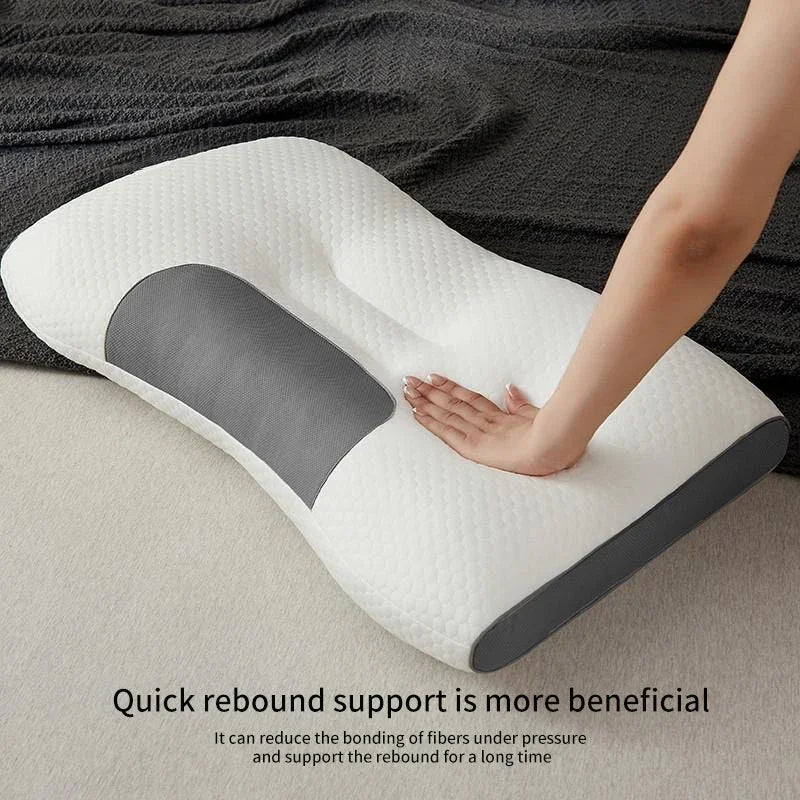 1PC Almohada Neck Kissen Helfen Schlaf Schützen Den Hals Zervikale Orthopädische Sojabohnen Faser Massage Haushalt SPA Kissen Zum Schlafen