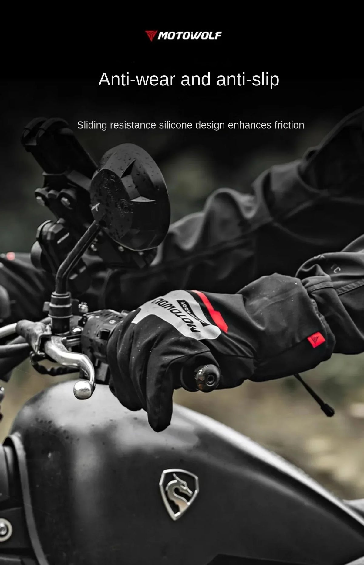 Herbst Winter Motorrad Reiten Handschuhe Wasserdichte Regenschutz Winddicht Warme Motorradfahrer Racing Fahrer Zubehör Männer Frauen