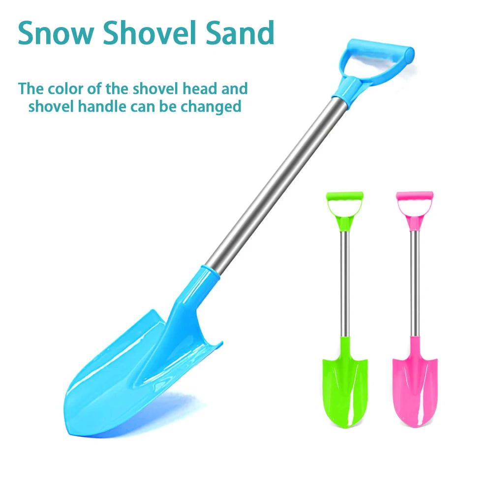 Kinder Strand Schaufel 56 cm Edelstahl Spitze Schaufel Spielzeug Sand Schnee Verdickt Spielen Haus Strand Schaufel Outdoor Spielzeug Kinder geschenk