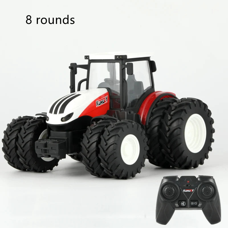 Fernbedienung Traktor RC Bauernhof Lkw Auto Anhänger 2,4G Landwirtschaft Simulator Lkw Miniatur Bauernhof Fahrzeug Spielzeug Modell Kinder Junge