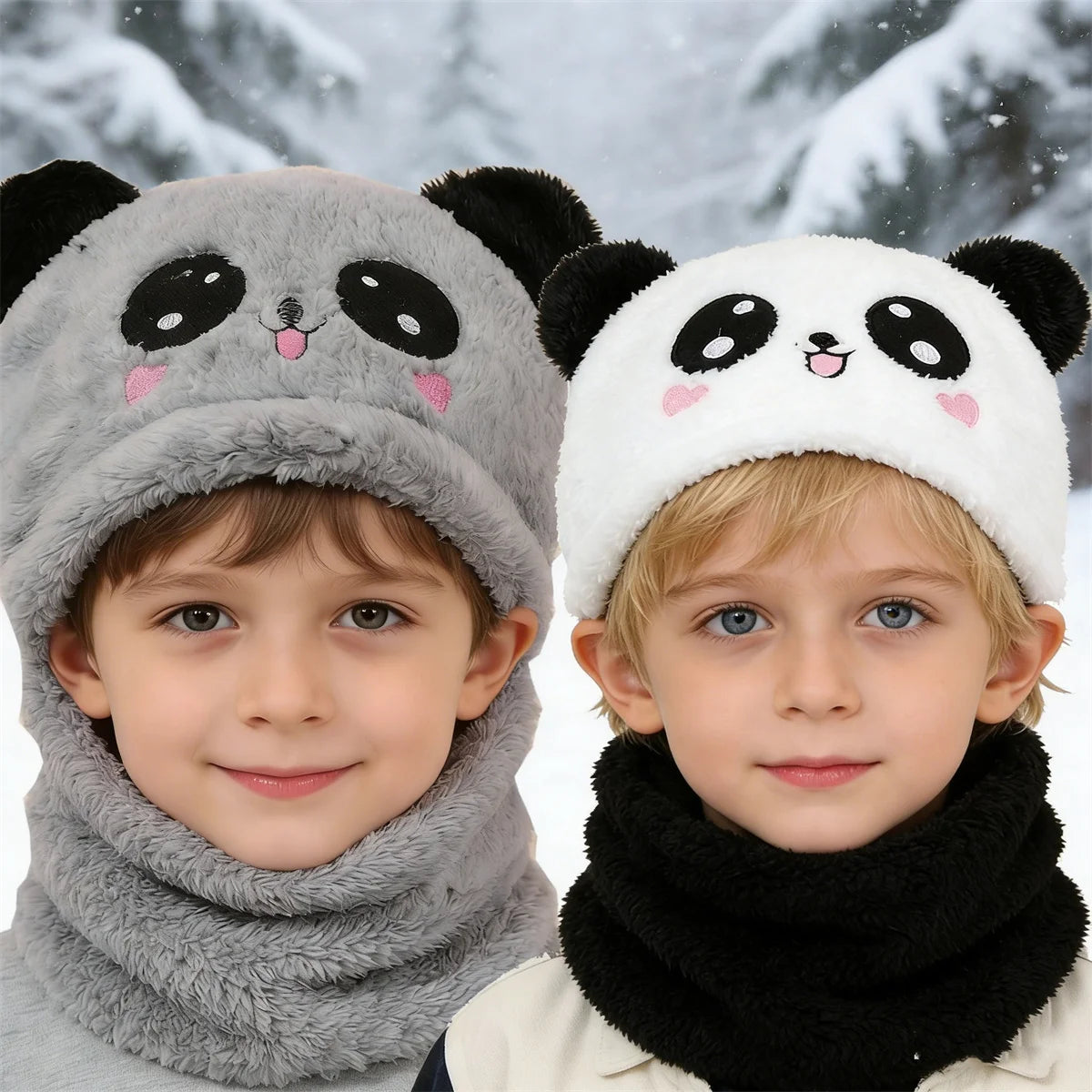 Coole gute Qualität warme weiche Kinder Mützen Mütze Herbst Winter Kleinkind Kinder süße Panda Mütze Hut für Jungen Mädchen
