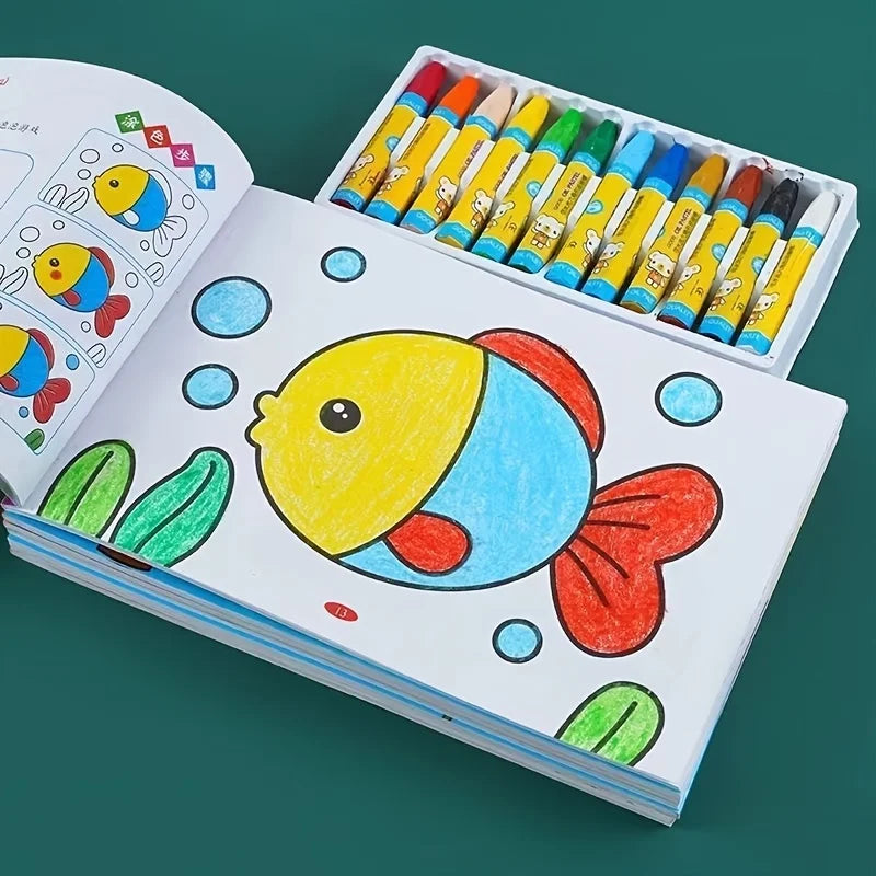 Malbuch für Kinder – Doodle-Zeichenbuch, Geburtstags- und Feiertagsgeschenk, Zeichen- und Malbuch der Einstiegsstufe für Kinder, chinesische Version