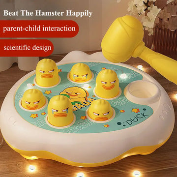 Ente/Frosch/Schwein Baby Spielzeug Montessori Lernspiel Lernpuzzle Geschenk für 12–24 Monate Kleinkind Junge/Mädchen mit Hammer