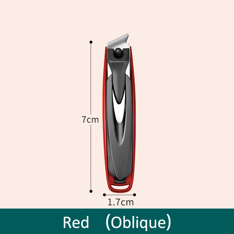 Colorful Nail Clippers, Splash-Proof, Nail Cutter, Detachable Design, Fingernail Clippers, Stainless Steel, Manicure Nail Tool
