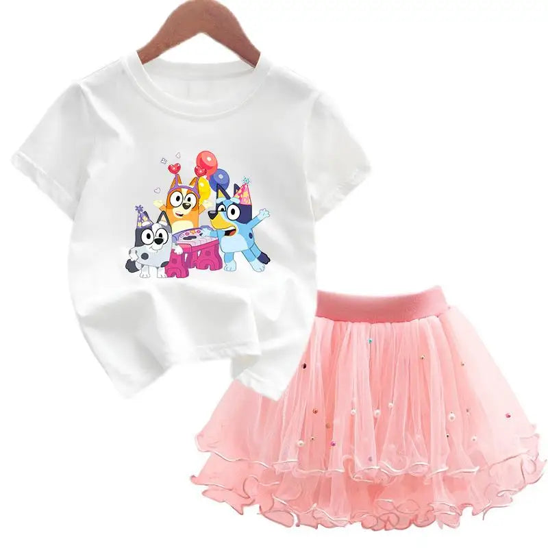 Bluey & Bingo Girls Dress Set